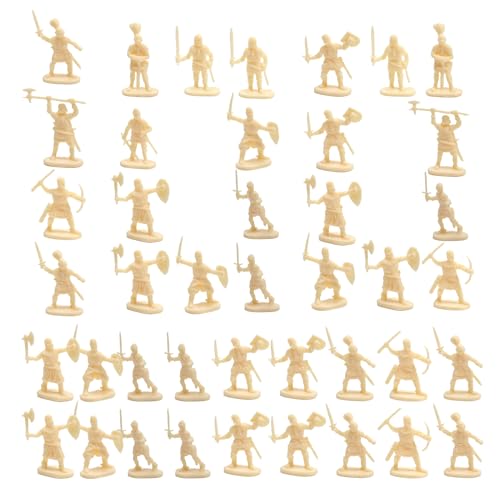 Ancsttu Zinnsoldaten - Spielzeugsoldaten Set,100x Miniaturen historische Modellstatuen als Brettspiel für Mädchen und für Bildungsprojekte Rollenspiel und Kuchendekoration von Ancsttu