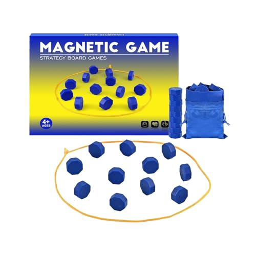 Magnetspiel, Magnetisches Schachspiel Mit Schnur Und 20 Magnete Magnet Steine Spiel Kreatives Strategiespiel Brettspiel Für Schule Kindergarten Familiencamping von Ancsttu