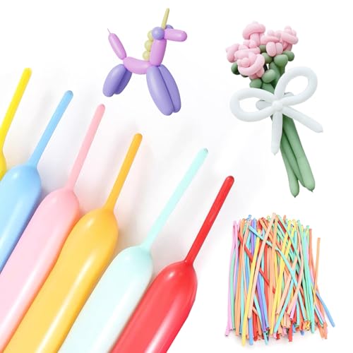 100 Stück Magic Modellierballons Luftballons, Lange Bunte Ballons, Lange Latexballons In Tierform, Für Kindergeburtstag Party Hochzeit Dekoratio (Maca) von Ancuioyz