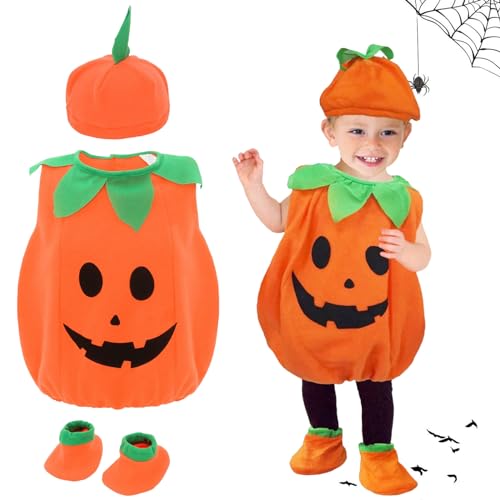 Ancuioyz Halloween Kostüm Kürbis Kinder, Kreative Halloween Kostüme mit Bringen Sie Kleidung, Länge 46cm Hüte und Schuhe, Karneval Kostüm Kinder Jungen Mädchen Ancuioyz Halloween Kostüm Kürbis Kinder, Kreative Halloween Kostüme mit Bringen Sie Kleidung, Länge 46cm Hüte und Schuhe, Karneval Kostüm Kinder Jungen Mädchen von Ancuioyz