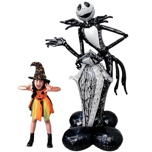 Halloween Ballon Set, Ballon aus Aluminiumfolie Kürbis Spinne Geist Skelett Fledermaus Hexe Ballon, Halloween Partydekorationen, Halloween Folienballon, Große Halloween Luftballons (Große) von Ancuioyz