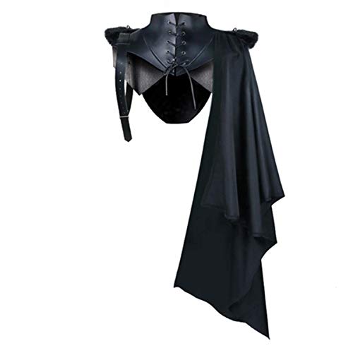 Gothic Steampunk Vintage Umhang Schal viktorianische Kutte Rock Kostüm Halloween Mittelalter Cosplay Schulter Umhang Gr. S, Mit Kapuze Gothic Steampunk Vintage Umhang Schal viktorianische Kutte Rock Kostüm Halloween Mittelalter Cosplay Schulter Umhang Gr. S, Mit Kapuze von Andiwa