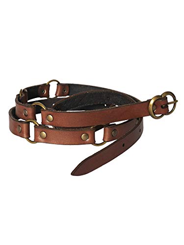 Andracor – Handgearbeiteter schmaler Leder-Gürtel mit Zwischenringen – Braun - LARP Mittelalter Steampunk & Cosplay Andracor – Handgearbeiteter schmaler Leder-Gürtel mit Zwischenringen – Braun - LARP Mittelalter Steampunk & Cosplay von Andracor