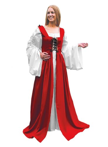 Andracor Magd Mittelalter Kostüm Kleid - 2-teilg - rot - Größe: S-M - Verkleidung LARP Karneval & Motto-Party Andracor Magd Mittelalter Kostüm Kleid - 2-teilg - rot - Größe: S-M - Verkleidung LARP Karneval & Motto-Party von Andracor
