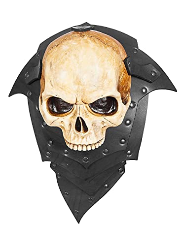 Andracor - Untoten Schulterplatte - Einzelne Lederschulter für rechte Seite mit Schädelverzierung – Schwarz - Zubehör LARP Cosplay & Wikinger Andracor - Untoten Schulterplatte - Einzelne Lederschulter für rechte Seite mit Schädelverzierung – Schwarz - Zubehör LARP Cosplay & Wikinger von Andracor