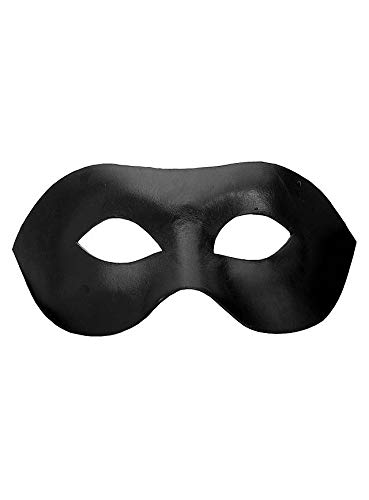 Andracor Venezianische Maske - Colombina Liscia schwarz Venezianische Ledermaske von Andracor