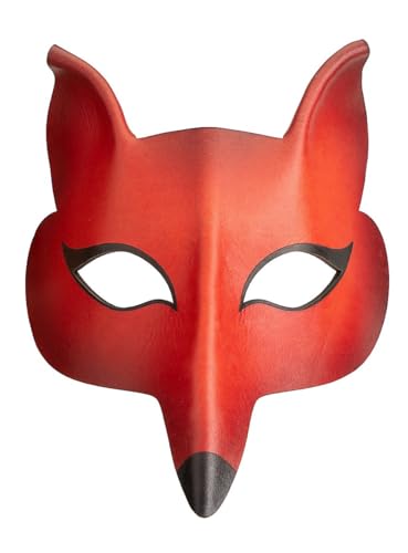 Andracor Venezianische Maske - Volpe Femmina de cuoio Venezianische Ledermaske von Andracor