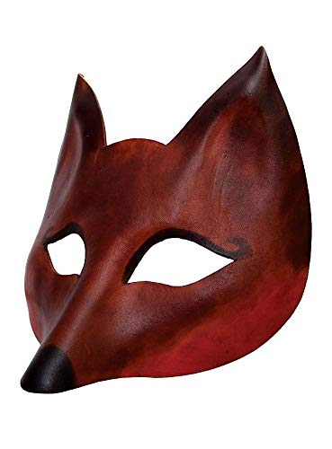 Andracor Venezianische Maske - Volpe de cuoio Venezianische Ledermaske von Andracor