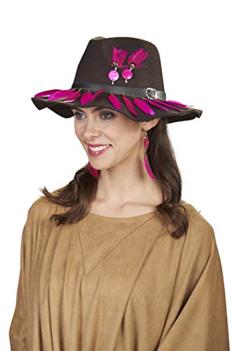 Andrea Moden 3292303 modischer Hut in Theater-Qualität, Unisex – Erwachsene, braun-bunt von Andrea Moden