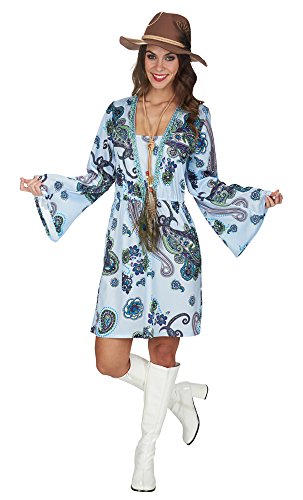 Andrea Moden 801-44/46 Hippie-Kleid, Unisex – Erwachsene, bunt von Andrea Moden