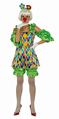 Andrea Moden Damen Clownkostüm, Kostüm Clownette, Oberteil und Hose, Clown, Spaßmacher, Mottoparty, Karneval, Größe 40-42, Erwachsene Andrea Moden Damen Clownkostüm, Kostüm Clownette, Oberteil und Hose, Clown, Spaßmacher, Mottoparty, Karneval, Größe 40-42, Erwachsene von Elbenwald