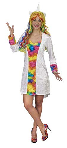 Andrea Moden - Kostüm Einhorn, Kleid, Regenbogenfarben, Tier, Farbelwesen, Mottoparty, Karneval von Elbenwald