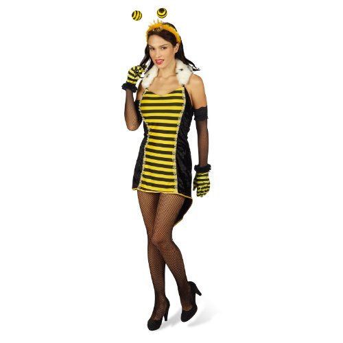 Andrea Moden - Kostüm Kleid Bienenkönigin, mit Kragen und Stulpen, Tierkostüm, Motto-Party, Karneval von Elbenwald