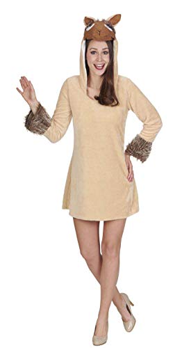 Andrea Moden - Kostüm Lama, Kleid mit Kapuze, mit 2 Taschen, Mottoparty, Karneval Andrea Moden - Kostüm Lama, Kleid mit Kapuze, mit 2 Taschen, Mottoparty, Karneval von Elbenwald