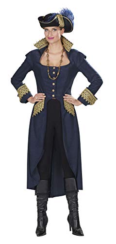 Andrea Moden - Kostüm Piratin, Mantel mit goldenen Besätzen, Freibeuter, Pirat, Mottoparty, Karneval von Elbenwald