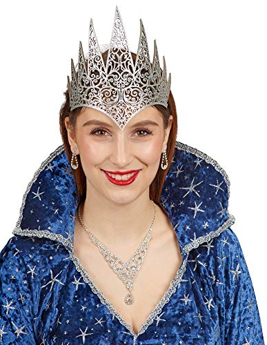 Andrea-Moden Stirnband-Eiskönigin in Silber | Einheitsgröße Erwachsene | Krone-Schneekönigin Andrea-Moden Stirnband-Eiskönigin in Silber | Einheitsgröße Erwachsene | Krone-Schneekönigin von Andrea-Moden
