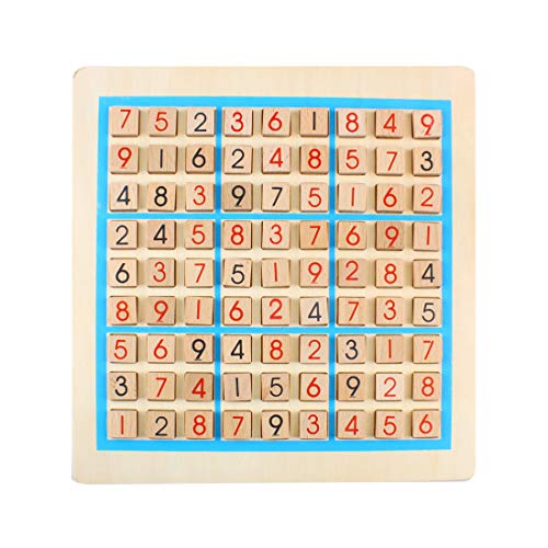 Andux 2-in-1 Sudoku Spielbrett Schach Puzzlespiel aus Holz SD-06 (Sudoku und Schach) von Andux