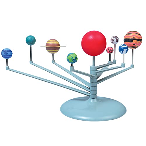 Andux DIY Solar System Toy Plastic Planetary Models Assemble Planets Set Science Kit mit Farbe und Pinsel XXMX-01 von Andux