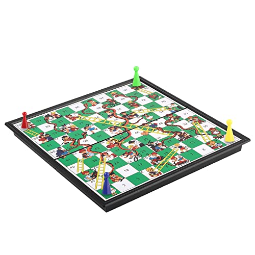 Andux Faltbares Magnetisches Schlangenschach Tragbares Brettspiel Set CXYXQ-03 (S) von Andux