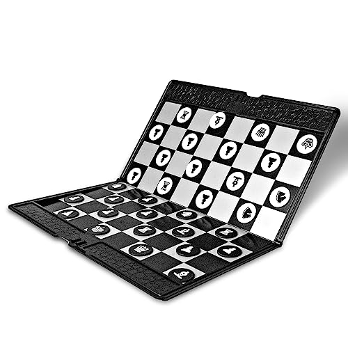 Andux Mini Faltbare Brieftasche Magnetische Schachtasche Brettspiel PJXQ-02 von Andux
