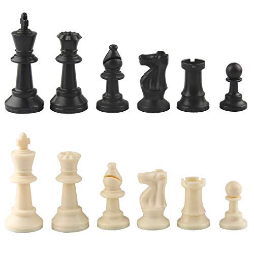 Andux Schachfiguren Schach 32PCS XQZ (Kunststoff-75mm) Andux Schachfiguren Schach 32PCS XQZ (Kunststoff-75mm) von Andux