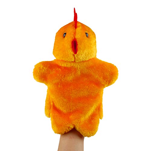 Andux Plüsch Handpuppe Rollenspiel Interaktive Handpuppe für fantasievolles Spiel Performance Theater Weiches Plüschtier Spielzeug SO-14 (Henne) von Andux