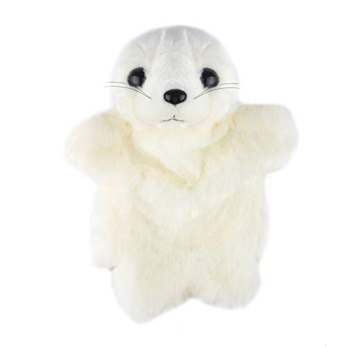 Andux Plüsch Handpuppe Rollenspiel Interaktive Handpuppe für fantasievolles Spiel Performance Theater Weiches Plüschtier Spielzeug SO-28 (Seelöwe) von Andux