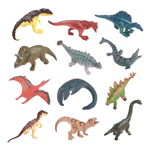 Andux Realistische Plastiktiere Figuren Spielzeug Zoo Wild Dschungel Lernen Lernspielzeug FZDW-01 (Dinosaurier-12Stück) von Andux