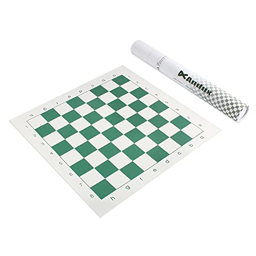 Andux Schachspiel Rollbares Schachbrett XQQP-01 (Grün, 33x33cm) von Andux
