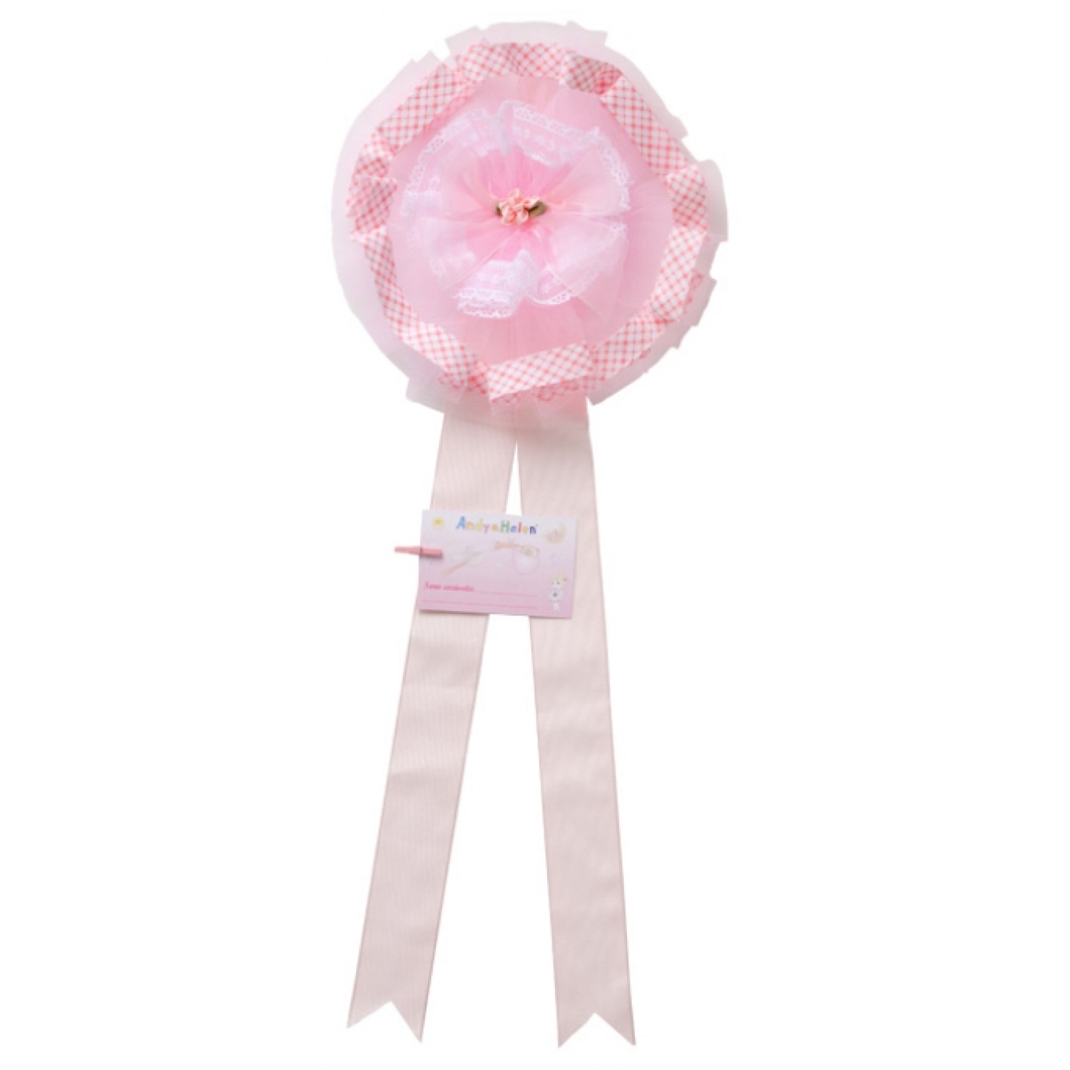Andy & Helen Tüll Geburtsband 24 cm Pink Andy & Helen Tüll Geburtsband 24 cm Pink von Andy & Helen