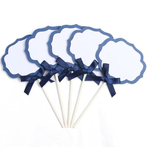 20 PCS Papier Tortendeko, Beschreibbare Segen Kuchen Topper, Praktisches Kuchen Dekorationen, DIY Happy Birthday Kuchendeko für Geburtstag Party Dusche Hochzeit Dekor,Blau Weiß 20 PCS Papier Tortendeko, Beschreibbare Segen Kuchen Topper, Praktisches Kuchen Dekorationen, DIY Happy Birthday Kuchendeko für Geburtstag Party Dusche Hochzeit Dekor,Blau Weiß von Anevous