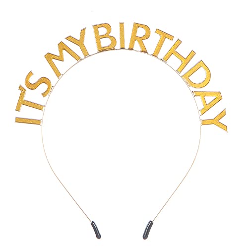 Anevous Geburtstagskrone Stirnband,Geburtstag Tiara Haarreifen,Kopfband Prinzessin Krone,Happy Birthday Party Zubehör,Headband Haarschmuck für Damen Mädchen Weihnachtsdekoration,Gold Anevous Geburtstagskrone Stirnband,Geburtstag Tiara Haarreifen,Kopfband Prinzessin Krone,Happy Birthday Party Zubehör,Headband Haarschmuck für Damen Mädchen Weihnachtsdekoration,Gold von Anevous