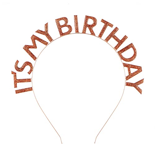 Anevous Geburtstagskrone Stirnband,Geburtstag Tiara Haarreifen,Kopfband Prinzessin Krone,Happy Birthday Party Zubehör,Headband Haarschmuck für Damen Mädchen Weihnachtsdekoration,Rosenrot Anevous Geburtstagskrone Stirnband,Geburtstag Tiara Haarreifen,Kopfband Prinzessin Krone,Happy Birthday Party Zubehör,Headband Haarschmuck für Damen Mädchen Weihnachtsdekoration,Rosenrot von Anevous