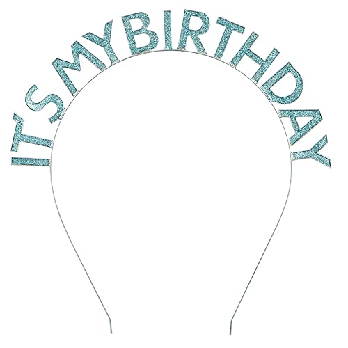 Anevous Geburtstagskrone Stirnband,Geburtstag Tiara Haarreifen,Kopfband Prinzessin Krone,Happy Birthday Party Zubehör,Headband Haarschmuck für Damen Mädchen Weihnachtsdekoration,Seeblau Anevous Geburtstagskrone Stirnband,Geburtstag Tiara Haarreifen,Kopfband Prinzessin Krone,Happy Birthday Party Zubehör,Headband Haarschmuck für Damen Mädchen Weihnachtsdekoration,Seeblau von Anevous