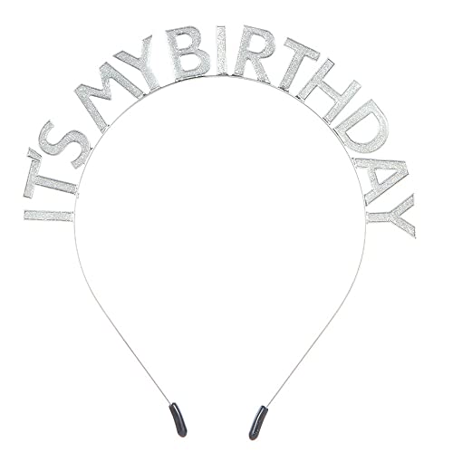 Anevous Geburtstagskrone Stirnband,Geburtstag Tiara Haarreifen,Kopfband Prinzessin Krone,Happy Birthday Party Zubehör,Headband Haarschmuck für Damen Mädchen Weihnachtsdekoration,Silber Anevous Geburtstagskrone Stirnband,Geburtstag Tiara Haarreifen,Kopfband Prinzessin Krone,Happy Birthday Party Zubehör,Headband Haarschmuck für Damen Mädchen Weihnachtsdekoration,Silber von Anevous