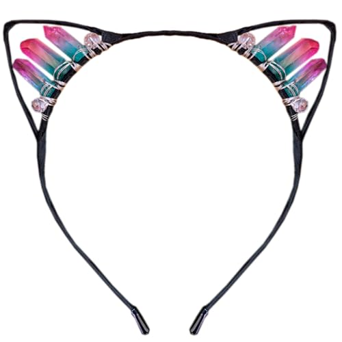 Anevous Handgefertigtes Kristall-Ohr-Stirnband,Kätzchen Haarbänder,Haarschmuck,Kopfschmuck,Haarreif mit Katzenohren,Strasssteinen Kopfbedeckung für Cosplay,Ohren,Maskeraden,Halloween,Party,Farbe 16 Anevous Handgefertigtes Kristall-Ohr-Stirnband,Kätzchen Haarbänder,Haarschmuck,Kopfschmuck,Haarreif mit Katzenohren,Strasssteinen Kopfbedeckung für Cosplay,Ohren,Maskeraden,Halloween,Party,Farbe 16 von Anevous