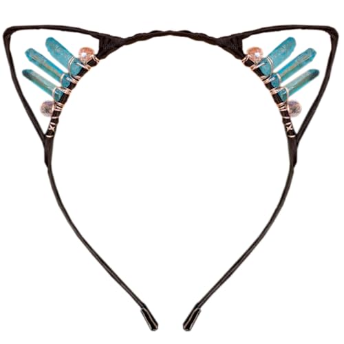 Anevous Handgefertigtes Kristall-Ohr-Stirnband,Kätzchen Haarbänder,Haarschmuck,Kopfschmuck,Haarreif mit Katzenohren,Strasssteinen Kopfbedeckung für Cosplay,Ohren,Maskeraden,Halloween,Party,Farbe 14 Anevous Handgefertigtes Kristall-Ohr-Stirnband,Kätzchen Haarbänder,Haarschmuck,Kopfschmuck,Haarreif mit Katzenohren,Strasssteinen Kopfbedeckung für Cosplay,Ohren,Maskeraden,Halloween,Party,Farbe 14 von Anevous