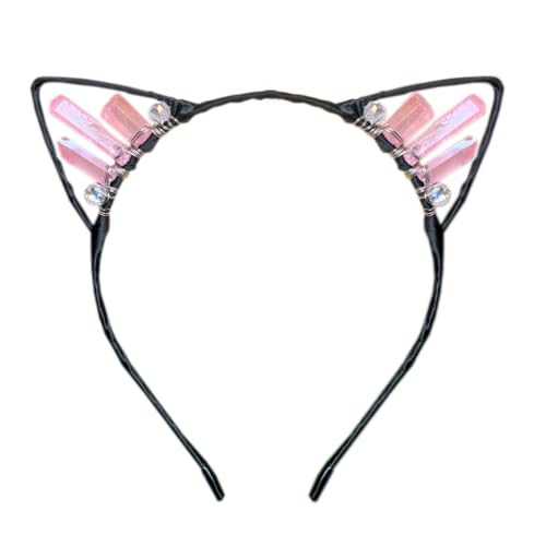 Anevous Handgefertigtes Kristall-Ohr-Stirnband,Kätzchen Haarbänder,Haarschmuck,Kopfschmuck,Haarreif mit Katzenohren,Strasssteinen Kopfbedeckung für Cosplay,Ohren,Maskeraden,Halloween,Party,Farbe 5 Anevous Handgefertigtes Kristall-Ohr-Stirnband,Kätzchen Haarbänder,Haarschmuck,Kopfschmuck,Haarreif mit Katzenohren,Strasssteinen Kopfbedeckung für Cosplay,Ohren,Maskeraden,Halloween,Party,Farbe 5 von Anevous