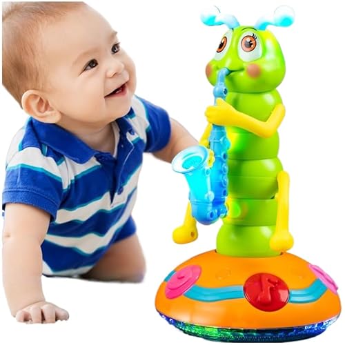 AILISKS Wolkenschaukel mit Tanzender Raupe, Baby Spielzeug ab 6 Monate mit Musik und Licht, sensorisches Spielzeug von AngLink