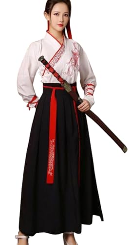 Angcoco Unisex Alte Chinesische Traditionelle Wuxia Cosplay Hanfu Tang Dynastie Kostüme von Angcoco