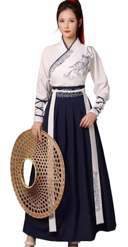 Angcoco Unisex Alte Chinesische Traditionelle Wuxia Cosplay Hanfu Tang Dynastie Kostüme von Angcoco