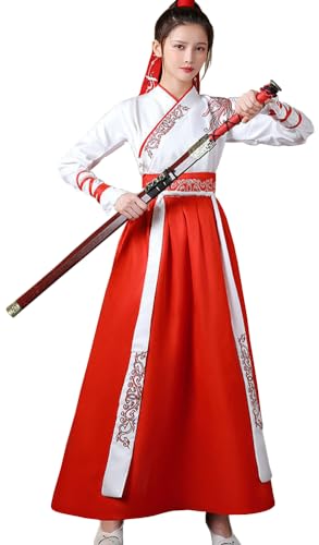 Angcoco Unisex Alte Chinesische Traditionelle Wuxia Cosplay Hanfu Tang Dynastie Kostüme von Angcoco