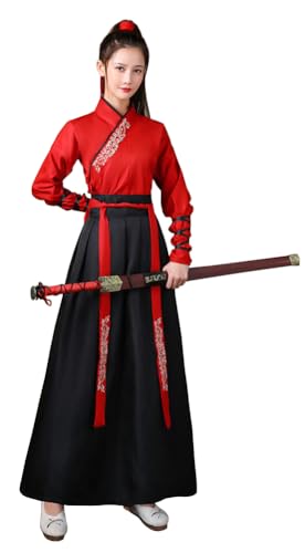 Angcoco Unisex Alte Chinesische Traditionelle Wuxia Cosplay Hanfu Tang Dynastie Kostüme von Angcoco