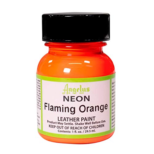 Angelus Acryl Lederfarbe Neon Fire Orange 29,5ml von Angelus