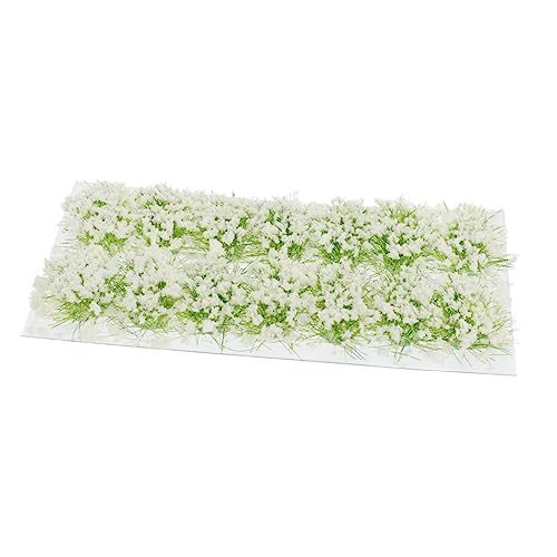 Angoily 1 Box Grasschuppen Farn Sandbündel Hausbau Glyzinien Ranken Grünpflanzen Outdoor Künstliche Pflanzen Kunstmodell Blumenstiele Dekoration Moos Sträucher Streu Weißes von Angoily