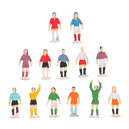 Angoily 1 Sandtischfußballmann Figur Menschen Männchen Spieler Sport Beweglich Miniatur Desktop Tonhöhe Modelle Klein Jugend Fußball-Mannequin Fußball Plastik Colorful von Angoily