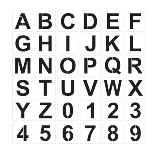 Angoily 1 Satz DIY Schablonen für Buchstaben und Zahlen Teiliges Wiederverwendbaren Pet Materialien für Malen und Basteln mit Kindern Beige Angoily 1 Satz DIY Schablonen für Buchstaben und Zahlen Teiliges Wiederverwendbaren Pet Materialien für Malen und Basteln mit Kindern Beige von Angoily