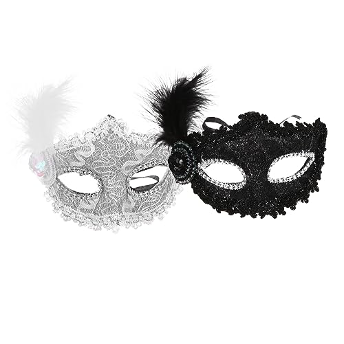 Angoily 1 Satz Gesichtsrequisiten Maskerade Kostümmasken Für Damen Maskenverzierung Kostüm-party-maske Maskendekor Karneval-bastelmaske Plastikmaskenmaske Maske Karneval Feder Weiß 2 Stück Angoily 1 Satz Gesichtsrequisiten Maskerade Kostümmasken Für Damen Maskenverzierung Kostüm-party-maske Maskendekor Karneval-bastelmaske Plastikmaskenmaske Maske Karneval Feder Weiß 2 Stück von Angoily