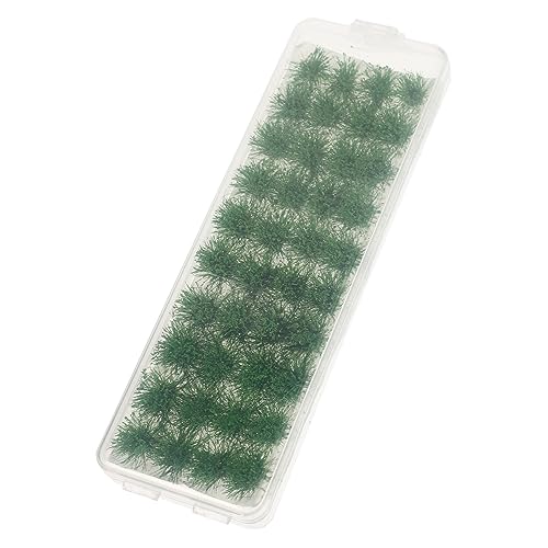 Angoily 1 Schachtel Gras-Modell kunstgras kunstgräser Landschaftsdekoration DIY Modellbau Künstliche Grasbüschel Minigras Fälschung Partei schmücken kleine Pflanzenbüschel Plastik von Angoily