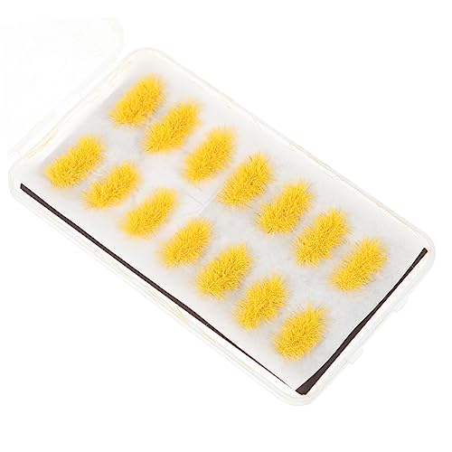 Angoily 1 Schachtel Graskorb-Modell Kunstrasen-Cluster künstlich Fälschung Miniatur mikrolandschaft dekoring ziernieten verkleidung Decor Mini-Gras-Cluster selber Machen Plastikfeldgras von Angoily